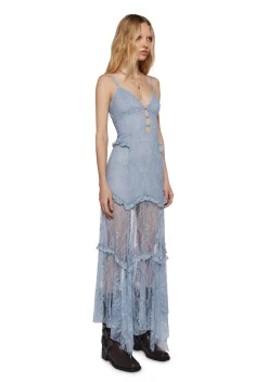 Current Mood Dresses|Plus*Imagined West Maxi Dress - Blue