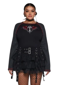 Widow Tops|Plus*Immortal Living Long Sleeve Tee