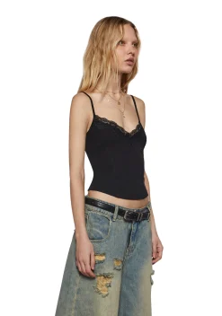 Current Mood Tops|Plus*In My Aura Cami Tank - Black