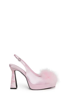 Sugar Thrillz Heels*In My Boudoir Marabou Heels