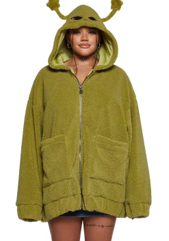 dELiA*s by Dolls Kill Outerwear|Sweatshirts & Hoodies*In Your Orbit Hooded Sherpa Jacket