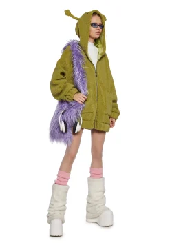 dELiA*s by Dolls Kill Outerwear|Sweatshirts & Hoodies*In Your Orbit Hooded Sherpa Jacket