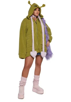 dELiA*s by Dolls Kill Outerwear|Sweatshirts & Hoodies*In Your Orbit Hooded Sherpa Jacket