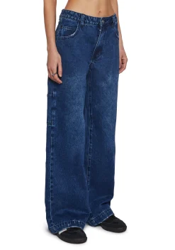dELiA*s by Dolls Kill Bottoms|Pants*Indigo So Misunderstood Carpenter Jeans