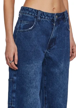 dELiA*s by Dolls Kill Bottoms|Pants*Indigo So Misunderstood Carpenter Jeans