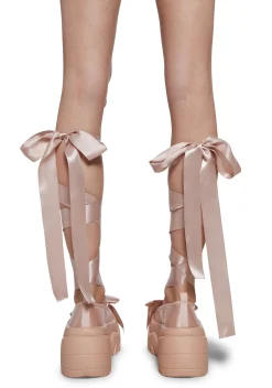 Sugar Thrillz Platforms|Sneakers*Innovative Ballerina Platform Wrap Sneakers