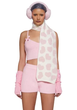 Sugar Thrillz Scarves & Gloves*Intarsia Heart Scarf