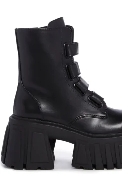 Club Exx Boots|Platforms*Interstellar Wave Platform Boots - Black