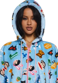 Dolls Kill x Paul Frank Lingerie*Joyous Daydream Fleece Onesie