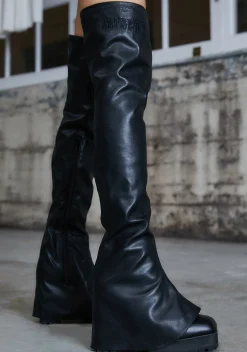 DARKER WAVS Boots*Kickdrum Thigh High Pant Boots