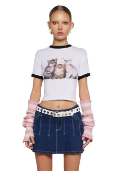dELiA*s by Dolls Kill Tops|Plus*Kitty Love Baby Tee