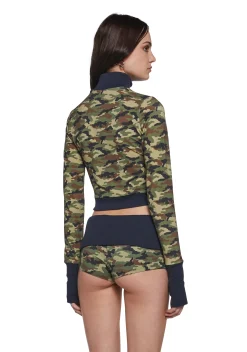 Generation Kiss Outerwear|Sweatshirts & Hoodies*Kristie Camo Zip Up Sweater