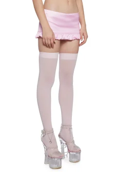 Sugar Thrillz Bottoms|Skirts*La Bella Vita Micro Skort - Light Pink