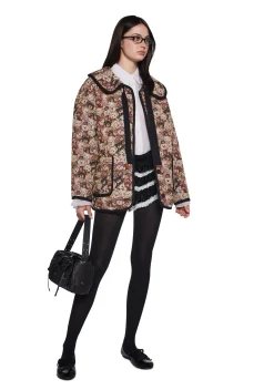 dELiA*s by Dolls Kill Outerwear|Plus*Lady Love Convertible Collared Coat - Teddy Bear