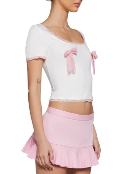 Sugar Thrillz Tops|Plus*Ladylike Manner Baby Tee