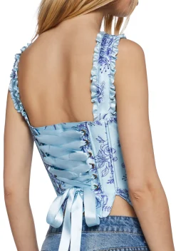 Sugar Thrillz Corsets|Tops*Lavish Duchess Corset Top - Blue