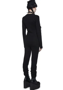 Trickz N' Treatz Lingerie|Plus*Lazy Bones Thermal Onesie