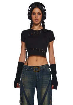 Current Mood Tops|Plus*Leave No Trace Baby Tee