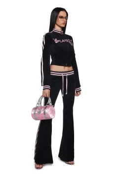 Playboy by Dolls Kill Outerwear|Sweatshirts & Hoodies*Leisurely Yours Velour Track Jacket