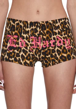 Ed Hardy Bottoms|Shorts*Leopard Booty Shorts
