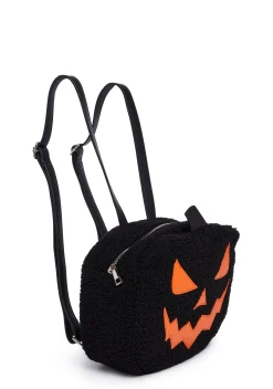 Trickz N' Treatz Bags*Let's Get Lit Pumpkin Backpack - Black