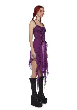 Current Mood Dresses*Life's No Fairytale Midi Dress - Purple