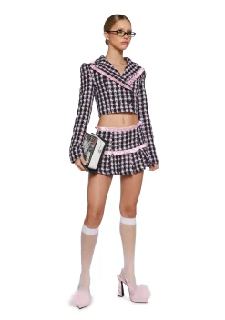 Sugar Thrillz Outerwear*Literal Babe Tweed Blazer