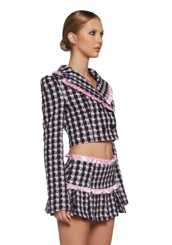 Sugar Thrillz Outerwear*Literal Babe Tweed Blazer