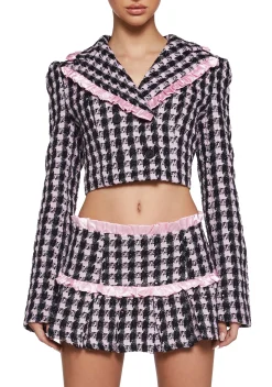 Sugar Thrillz Outerwear*Literal Babe Tweed Blazer