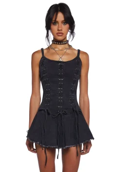 Current Mood Dresses|Mini Dresses*Little Miss Attitude Mini Dress - Black