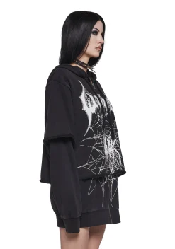 Widow Outerwear|Sweatshirts & Hoodies*Looming Goth Zip-Up Hoodie