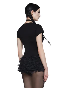Widow Tops|Plus*Lost In The Dark Baby Tee