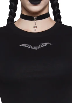 Widow Tops|Plus*Lost In The Dark Baby Tee