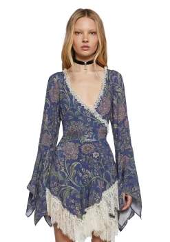 Widow Dresses|Plus*Love At Dusk Wrap Dress