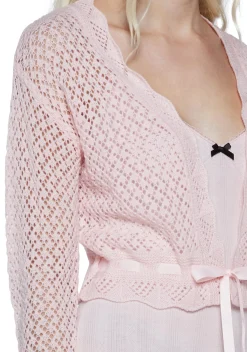 Sugar Thrillz Tops|Plus*Lovely Day Sheer Cardigan