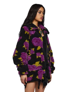 Current Mood Outerwear|Plus*Loving Bloom Sherpa Jacket