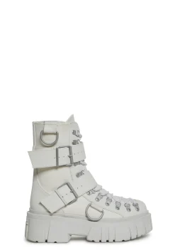 Club Exx Boots*Low Traitor Boots - White