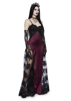 Widow Dresses*Lustrous Heart Maxi Dress
