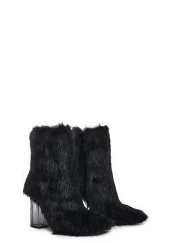 Generation Kiss Boots*Luv Me Or Hate Me Heeled Boots - Faux Fur