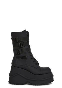 Current Mood Boots|Platforms*Mad Hustle Wedge Platform Boots