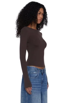 X_HONEY MANGO Tops*Made Me Realize Sweater Top - Brown