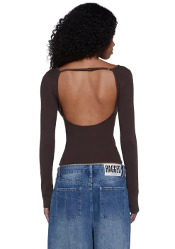 X_HONEY MANGO Tops*Made Me Realize Sweater Top - Brown