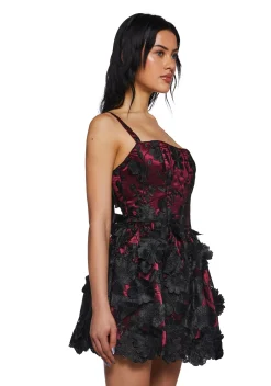 Sugar Thrillz Dresses|Plus*Magic Moves Corset Dress - Floral Dreams
