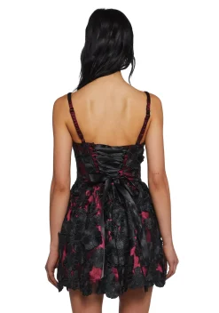 Sugar Thrillz Dresses|Plus*Magic Moves Corset Dress - Floral Dreams
