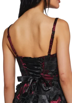 Sugar Thrillz Dresses|Plus*Magic Moves Corset Dress - Floral Dreams