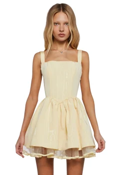 Sugar Thrillz Dresses*Magic Moves Corset Dress - Yellow