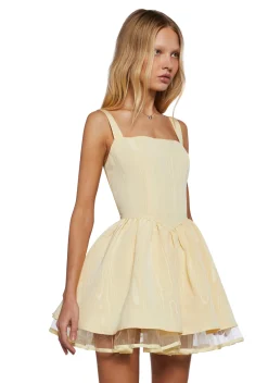Sugar Thrillz Dresses*Magic Moves Corset Dress - Yellow