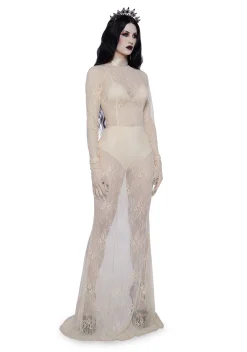 Unholy Dresses*Majesty Masque Maxi Dress Set - Off White