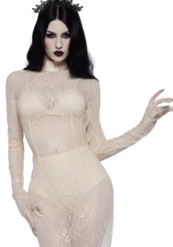 Unholy Dresses*Majesty Masque Maxi Dress Set - Off White