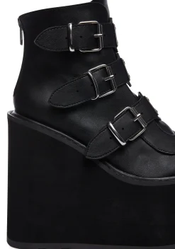 Demonia Boots|Platforms*Matte Low Trinity Boots